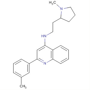 4-Quinolinamine, 2-(3-methylphenyl)-N-[2-(1-methyl-2-pyrrolidinyl)ethyl]-