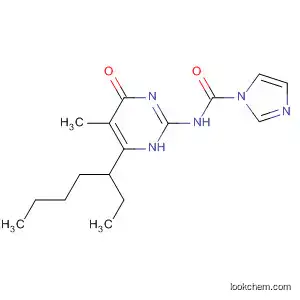 Molecular Structure of 524066-75-9 (1H-Imidazole-1-carboxamide,
N-[6-(1-ethylpentyl)-1,4-dihydro-5-methyl-4-oxo-2-pyrimidinyl]-)