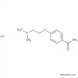 Molecular Structure of 55078-44-9 (Ethanone, 1-[4-[2-(dimethylamino)ethoxy]phenyl]-, hydrochloride)