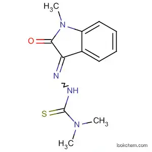 Molecular Structure of 5863-99-0 (Hydrazinecarbothioamide,
2-(1,2-dihydro-1-methyl-2-oxo-3H-indol-3-ylidene)-N,N-dimethyl-)