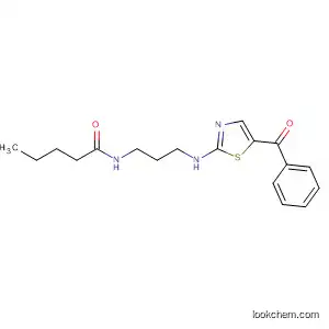 Molecular Structure of 593268-16-7 (Pentanamide, N-[3-[(5-benzoyl-2-thiazolyl)amino]propyl]-)