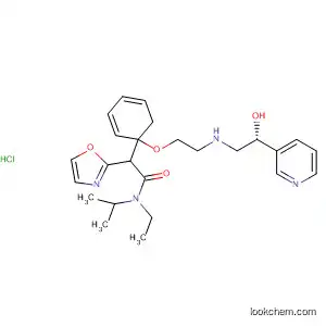 Molecular Structure of 595543-59-2 (2-Oxazoleacetamide,
N-ethyl-4-[4-[2-[[(2R)-2-hydroxy-2-(3-pyridinyl)ethyl]amino]ethoxy]phenyl]
-N-(1-methylethyl)-, hydrochloride)