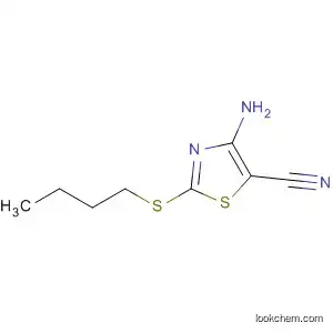 Molecular Structure of 59972-67-7 (5-Thiazolecarbonitrile, 4-amino-2-(butylthio)-)