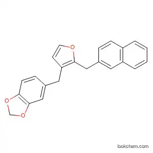 Molecular Structure of 600159-07-7 (1,3-Benzodioxole, 5-[[2-(2-naphthalenylmethyl)-3-furanyl]methyl]-)