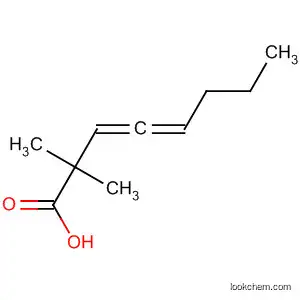 Molecular Structure of 6134-26-5 (3,4-Octadienoic acid, 2,2-dimethyl-)