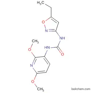 Molecular Structure of 625119-35-9 (Urea, N-(2,6-dimethoxy-3-pyridinyl)-N'-(5-ethyl-3-isoxazolyl)-)