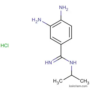 Molecular Structure of 74138-61-7 (Benzenecarboximidamide, 3,4-diamino-N-(1-methylethyl)-,
monohydrochloride)