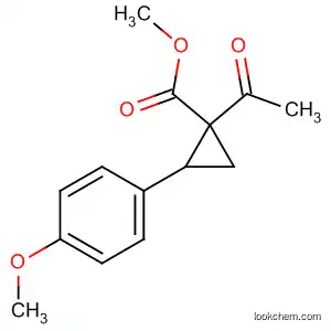 Molecular Structure of 74947-70-9 (Cyclopropanecarboxylic acid, 1-acetyl-2-(4-methoxyphenyl)-, methyl
ester, cis-)