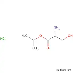 Molecular Structure of 104055-30-3 (D-Serine, 1-methylethyl ester, hydrochloride)