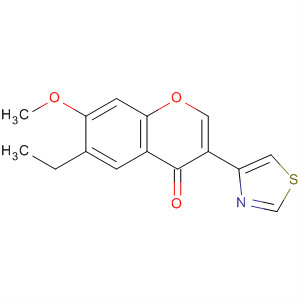 Molecular Structure of 105258-04-6 (4H-1-Benzopyran-4-one, 6-ethyl-7-methoxy-3-(4-thiazolyl)-)