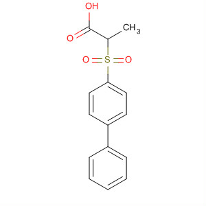 Molecular Structure of 112449-51-1 (Propanoic acid, 2-([1,1'-biphenyl]-4-ylsulfonyl)-)