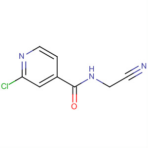 Molecular Structure of 113969-75-8 (4-Pyridinecarboxamide, 2-chloro-N-(cyanomethyl)-)