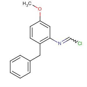 Molecular Structure of 114081-66-2 (Benzenecarboximidoyl chloride, 4-methoxy-N-(phenylmethyl)-)