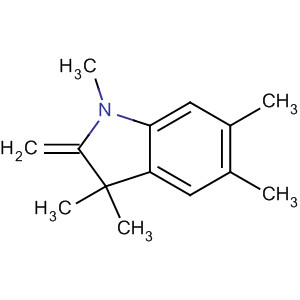 Molecular Structure of 126526-34-9 (1H-Indole, 2,3-dihydro-1,3,3,5,6-pentamethyl-2-methylene-)