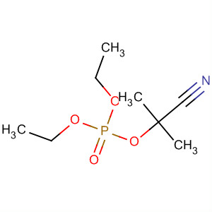 Molecular Structure of 14540-36-4 (Phosphoric acid, 1-cyano-1-methylethyl diethyl ester)