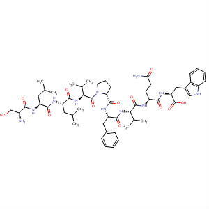 Molecular Structure of 149419-38-5 (L-Tryptophan,
L-seryl-L-leucyl-L-leucyl-L-valyl-L-prolyl-L-phenylalanyl-L-valyl-L-glutaminyl-)