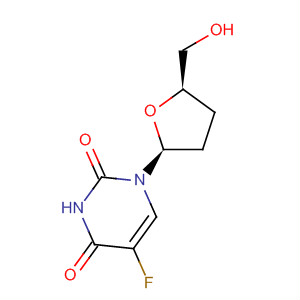 Molecular Structure of 153547-97-8 (2,4(1H,3H)-Pyrimidinedione,
5-fluoro-1-[(2S,5R)-tetrahydro-5-(hydroxymethyl)-2-furanyl]-)