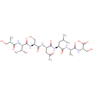 Molecular Structure of 156847-82-4 (L-Serine, L-seryl-L-threonyl-L-seryl-L-asparaginyl-L-leucyl-L-alanyl-)