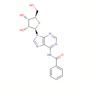 Molecular Structure of 159981-08-5 (Adenosine, N-benzoyl-4'-thio-)