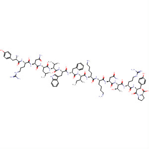 Molecular Structure of 162070-56-6 (L-Proline,
L-tyrosyl-L-arginyl-L-asparaginyl-L-leucyl-L-valyl-L-tryptophyl-L-phenylalanyl
-L-isoleucyl-L-lysyl-L-lysyl-L-asparaginyl-L-threonyl-L-arginyl-L-tyrosyl-)