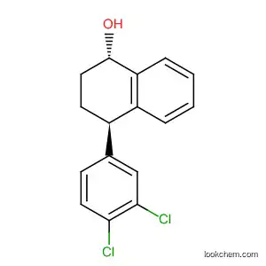Molecular Structure of 167026-38-2 (1-Naphthalenol, 4-(3,4-dichlorophenyl)-1,2,3,4-tetrahydro-, (1S,4R)-)