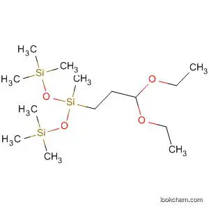 Molecular Structure of 17866-37-4 (Trisiloxane, 3-(3,3-diethoxypropyl)-1,1,1,3,5,5,5-heptamethyl-)