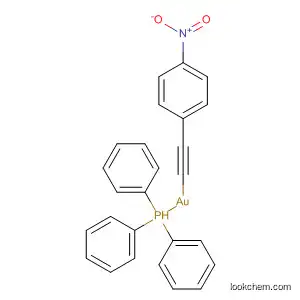 Molecular Structure of 185119-00-0 (Gold, [(4-nitrophenyl)ethynyl](triphenylphosphine)-)