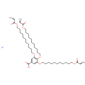 Benzoic acid, 3,4,5-tris[[11-[(1-oxo-2-propenyl)oxy]undecyl]oxy]-,
sodium salt(188998-40-5)