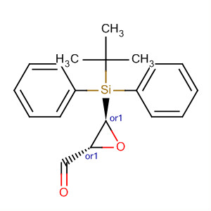 Molecular Structure of 194552-22-2 (Oxiranecarboxaldehyde, 3-[(1,1-dimethylethyl)diphenylsilyl]-,
(2R,3R)-rel-)