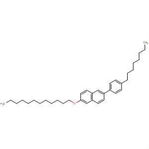 Molecular Structure of 195375-07-6 (Naphthalene, 2-(dodecyloxy)-6-(4-octylphenyl)-)
