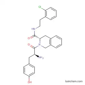3-Isoquinolinecarboxamide,
2-[(2S)-2-amino-3-(4-hydroxyphenyl)-1-oxopropyl]-N-[2-(2-chlorophenyl)
ethyl]-1,2,3,4-tetrahydro-, (3S)-