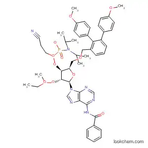 Molecular Structure of 251647-53-7 (2'-O-MOE-A(Bz)-3'-phosphoramidite)