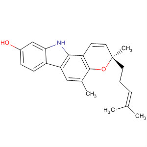 Pyrano[3,2-a]carbazol-9-ol, 3,11-dihydro-3,5-dimethyl-3-(4-methyl-3-pentenyl)-, (3R)-
