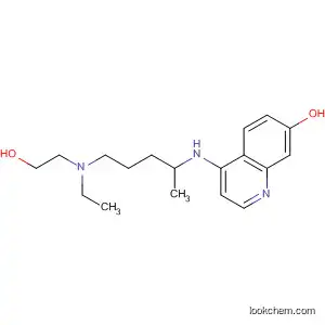 Molecular Structure of 319913-01-4 (7-Quinolinol, 4-[[4-[ethyl(2-hydroxyethyl)amino]-1-methylbutyl]amino]-)