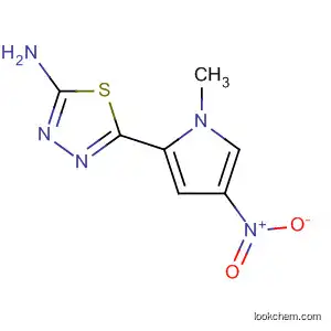 Molecular Structure of 39504-29-5 (1,3,4-Thiadiazol-2-amine, 5-(1-methyl-4-nitro-1H-pyrrol-2-yl)-)