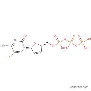 Molecular Structure of 440368-13-8 (Cytidine 5'-(tetrahydrogen triphosphate),
2',3'-didehydro-2',3'-dideoxy-5-fluoro-)