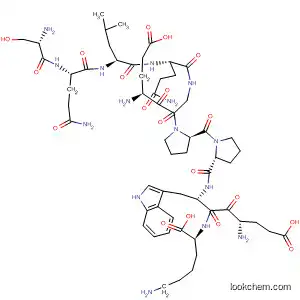 Molecular Structure of 441002-81-9 (L-Lysine,
L-seryl-L-glutaminyl-L-leucyl-L-glutaminyl-L-a-glutamylglycyl-L-prolyl-L-prol
yl-L-a-glutamyl-L-tryptophyl-)