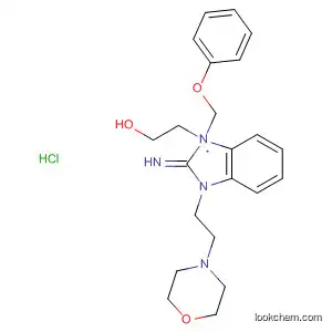 Molecular Structure of 455312-01-3 (1H-Benzimidazole-1-ethanol,
2,3-dihydro-2-imino-3-[2-(4-morpholinyl)ethyl]-a-(phenoxymethyl)-,
monohydrochloride)