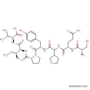 Molecular Structure of 510763-02-7 (L-Valine,
L-seryl-L-glutaminyl-(2S)-2-(tetrahydro-3-furanyl)glycyl-L-tyrosyl-L-prolyl-L-
isoleucyl-)