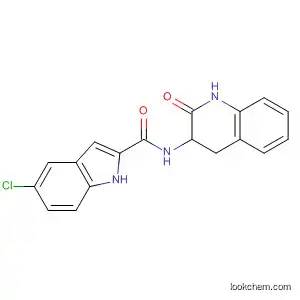Molecular Structure of 599192-33-3 (1H-Indole-2-carboxamide,
5-chloro-N-(1,2,3,4-tetrahydro-2-oxo-3-quinolinyl)-)