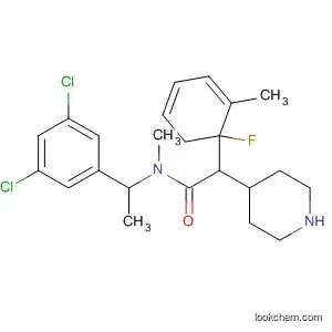 Molecular Structure of 644984-09-8 (4-Piperidineacetamide,
N-[1-(3,5-dichlorophenyl)ethyl]-4-(4-fluoro-3-methylphenyl)-N-methyl-)