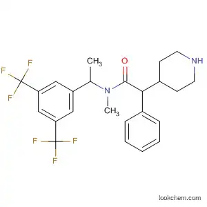 Molecular Structure of 644984-26-9 (4-Piperidineacetamide,
N-[1-[3,5-bis(trifluoromethyl)phenyl]ethyl]-N-methyl-4-phenyl-)