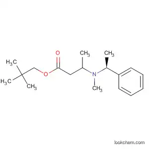 Molecular Structure of 644984-57-6 (Butanoic acid, 3-[methyl[(1S)-1-phenylethyl]amino]-, 2,2-dimethylpropyl
ester, (3S)-)