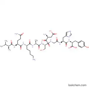 Molecular Structure of 646514-03-6 (L-Tyrosine,
L-valyl-L-glutaminyl-L-lysyl-L-alanyl-L-a-aspartyl-L-serylglycyl-L-histidyl-)