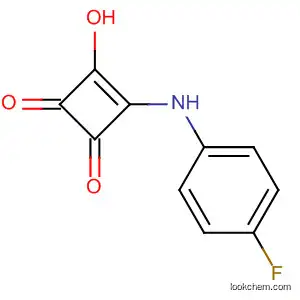 Molecular Structure of 655249-82-4 (3-Cyclobutene-1,2-dione, 3-[(4-fluorophenyl)amino]-4-hydroxy-)