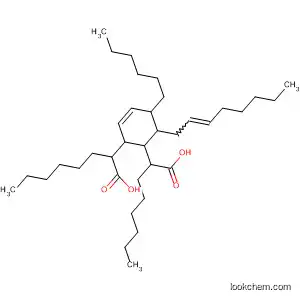Molecular Structure of 67290-26-0 (3-Cyclohexene-1,2-dioctanoic acid, 5-hexyl-6-(2-octenyl)-)