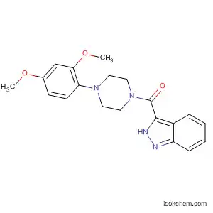 Molecular Structure of 729607-10-7 (Piperazine, 1-(2,4-dimethoxyphenyl)-4-(2H-indazol-3-ylcarbonyl)-)
