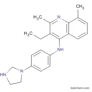 Molecular Structure of 737777-99-0 (4-Quinolinamine, 3-ethyl-N-[4-(1-imidazolidinyl)phenyl]-2,8-dimethyl-)