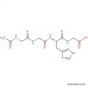 Molecular Structure of 7451-77-6 (Glycine, N-acetylglycylglycyl-L-histidyl-)
