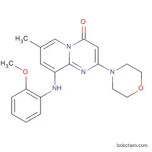 Molecular Structure of 768401-10-1 (4H-Pyrido[1,2-a]pyrimidin-4-one,
9-[(2-methoxyphenyl)amino]-7-methyl-2-(4-morpholinyl)-)
